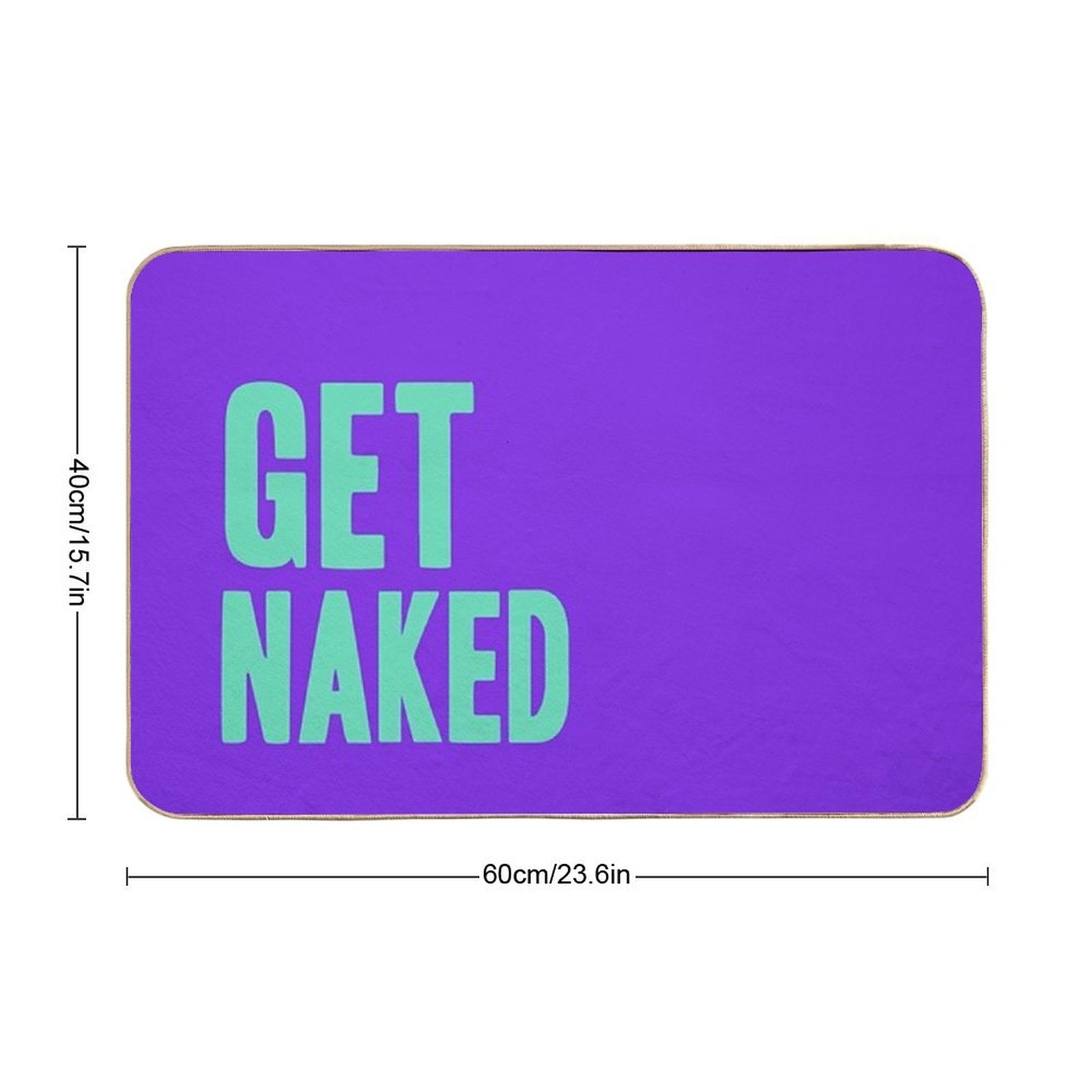 Get Naked - Purple And Blue  Multi-Purpose Bath Mat