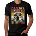 Dad Tax Making Sure Its Not Poison Men Funny Fathers Day  Heathered Texture T-Shirt
