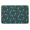 Roses in Circles  Easy Maintenance Bath Mat