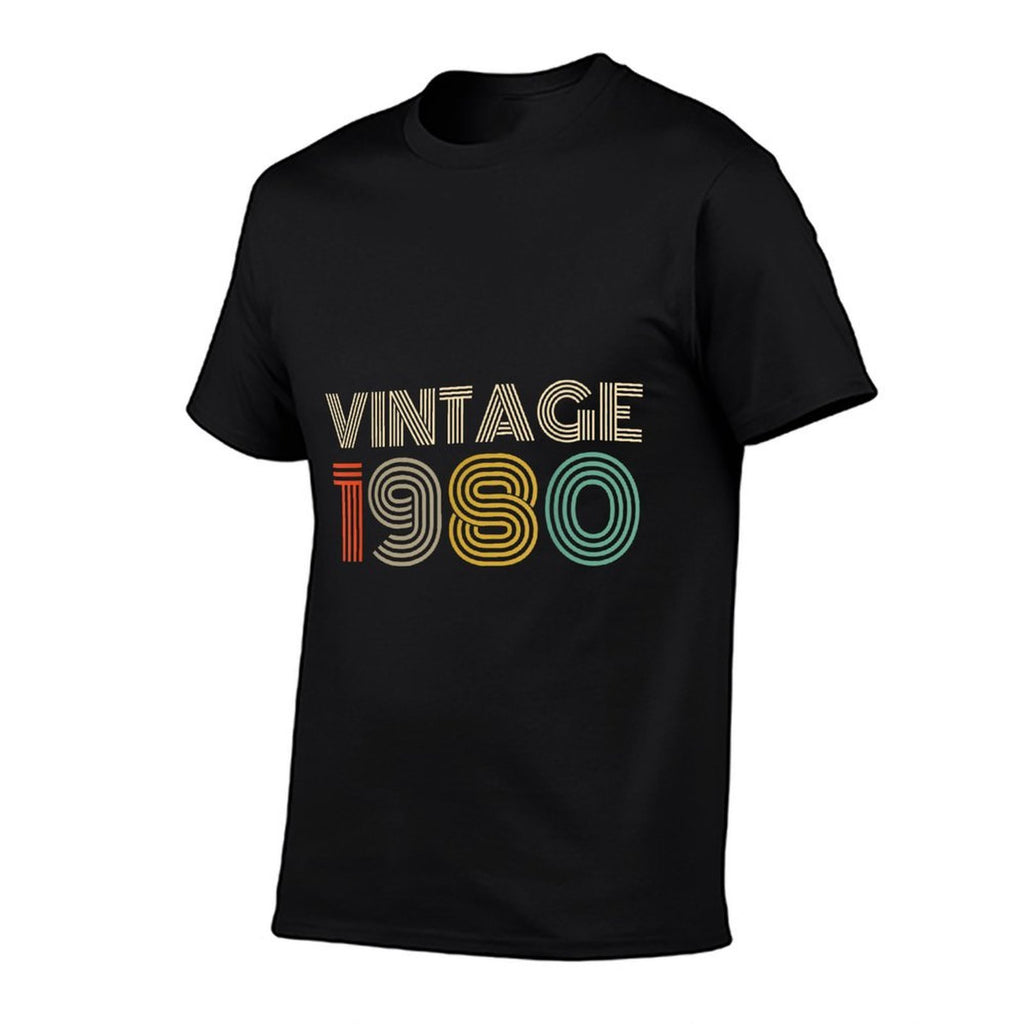 40th Birthdays For Women Men - Vintage 1980  Wrinkle-resistant T-Shirt