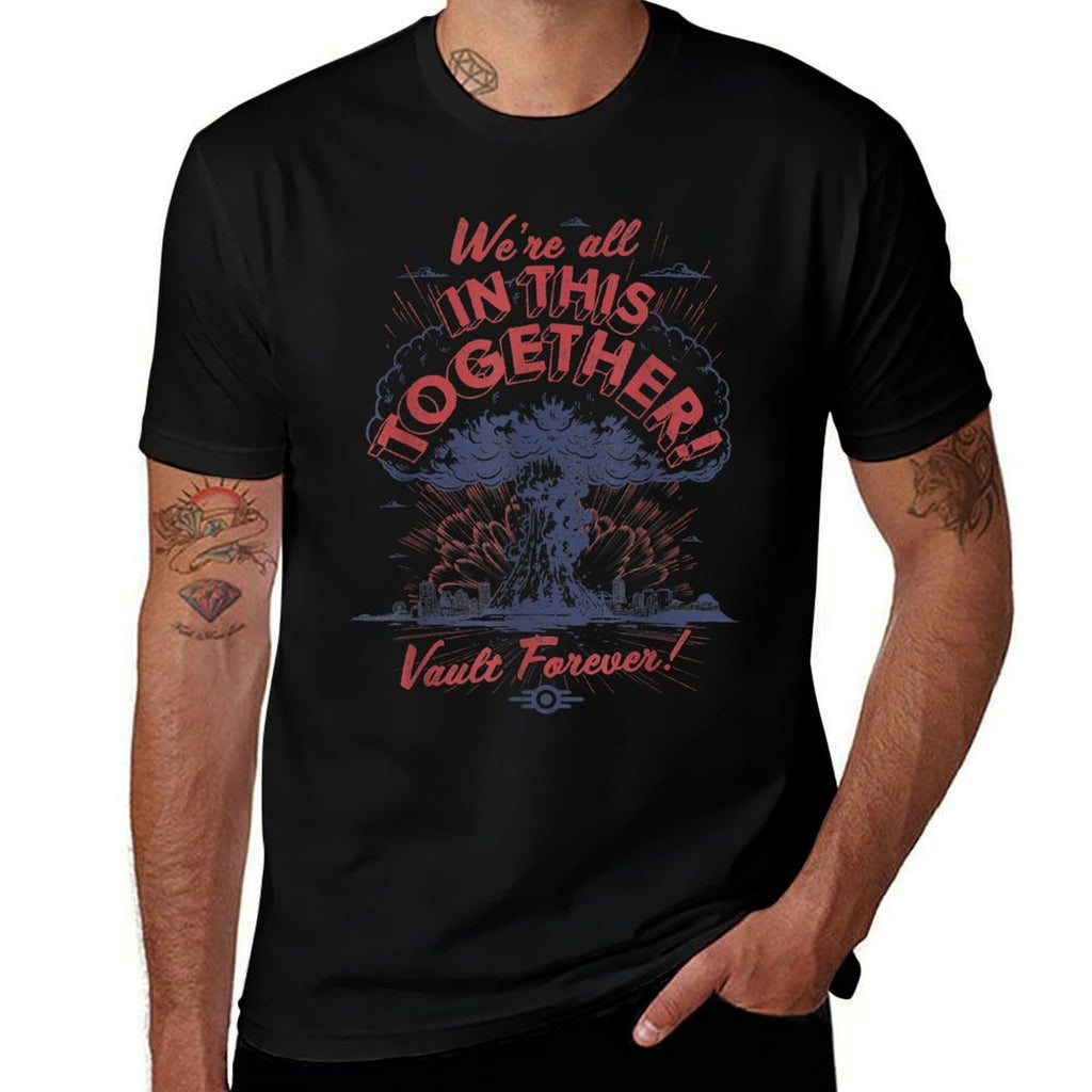 Fallout - Were All In This Together, Small, Silver  Versatile T-Shirt