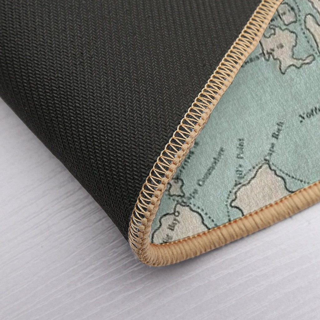 Vintage Map of Georgian Bay And Muskoka Lakes  Non-Slip Bath Mat