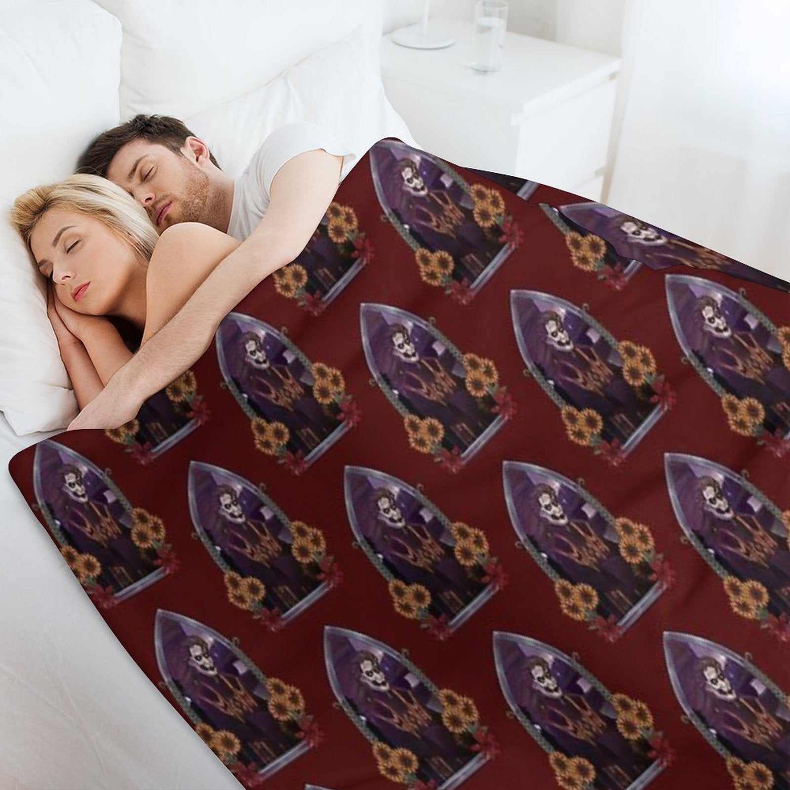 Copia Flowers Robe Window All-season Throw Blanket