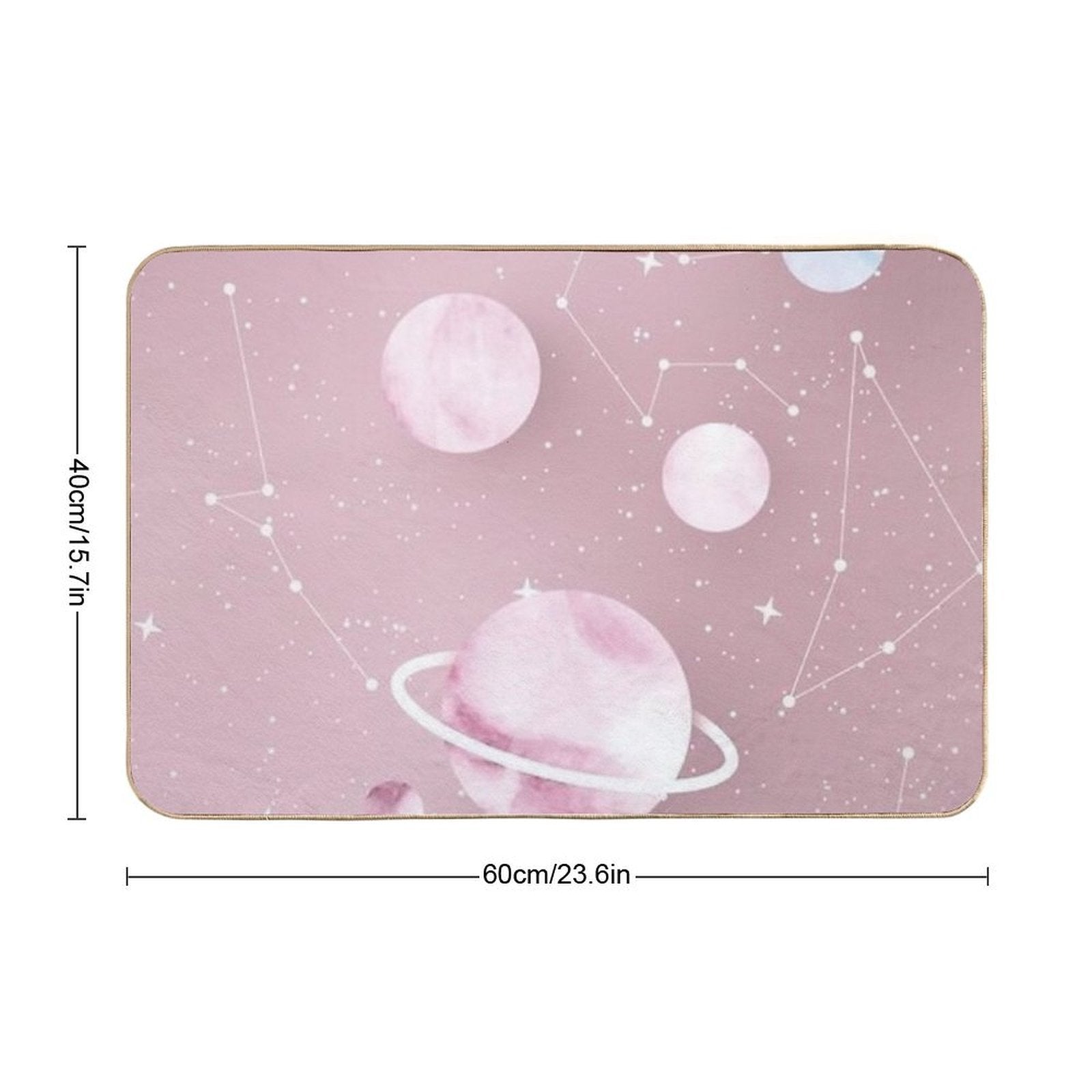 Planets Vsco  Long-Lasting Bath Mat