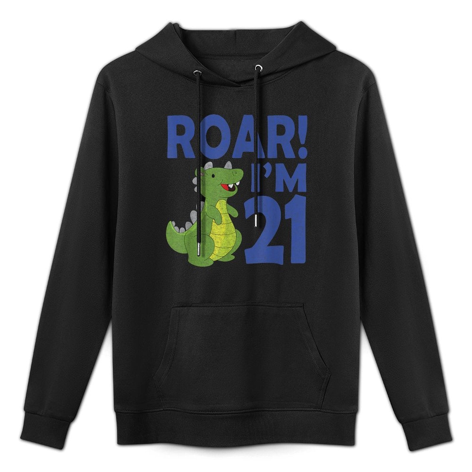 Funny Distressed 21st Birthday Gag Gift for Adult Shape Retention Hoodie