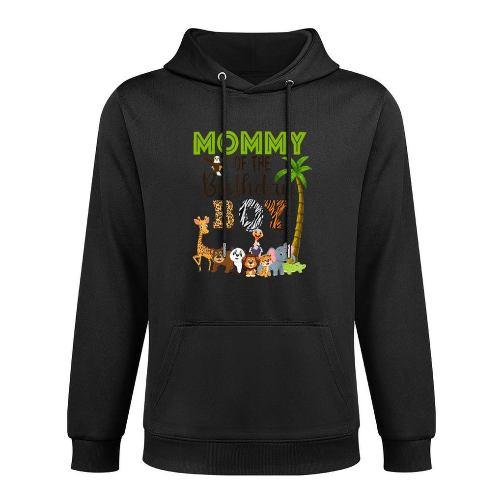 Mommy of The Birthday Boy Wild Zoo Theme Safari Party Casual Wear Hoodie