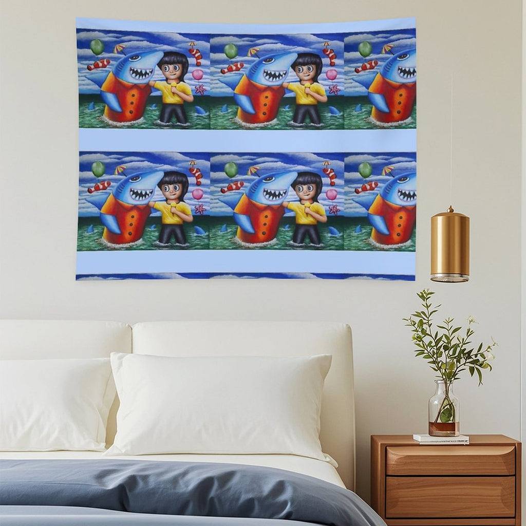 Go to The Sea with My Friends 02 Tapestry
