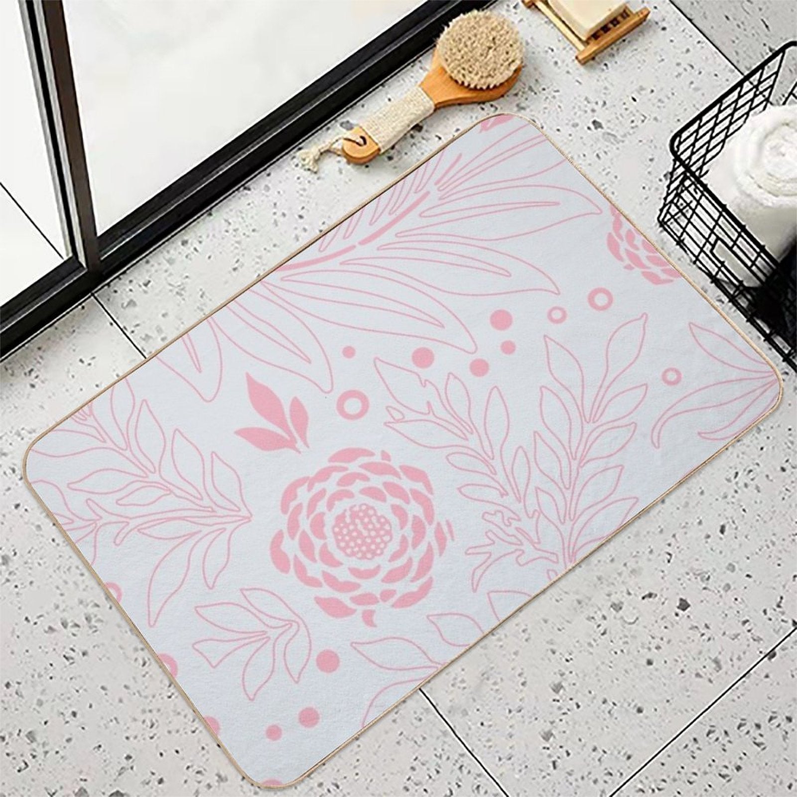 Floral Design 21  Multi-Purpose Bath Mat