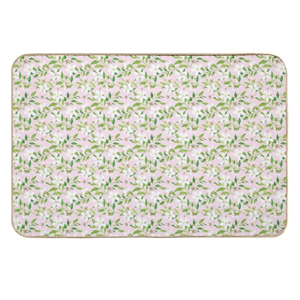 Jasmine Delight Pink  Fade-Resistant Bath Mat