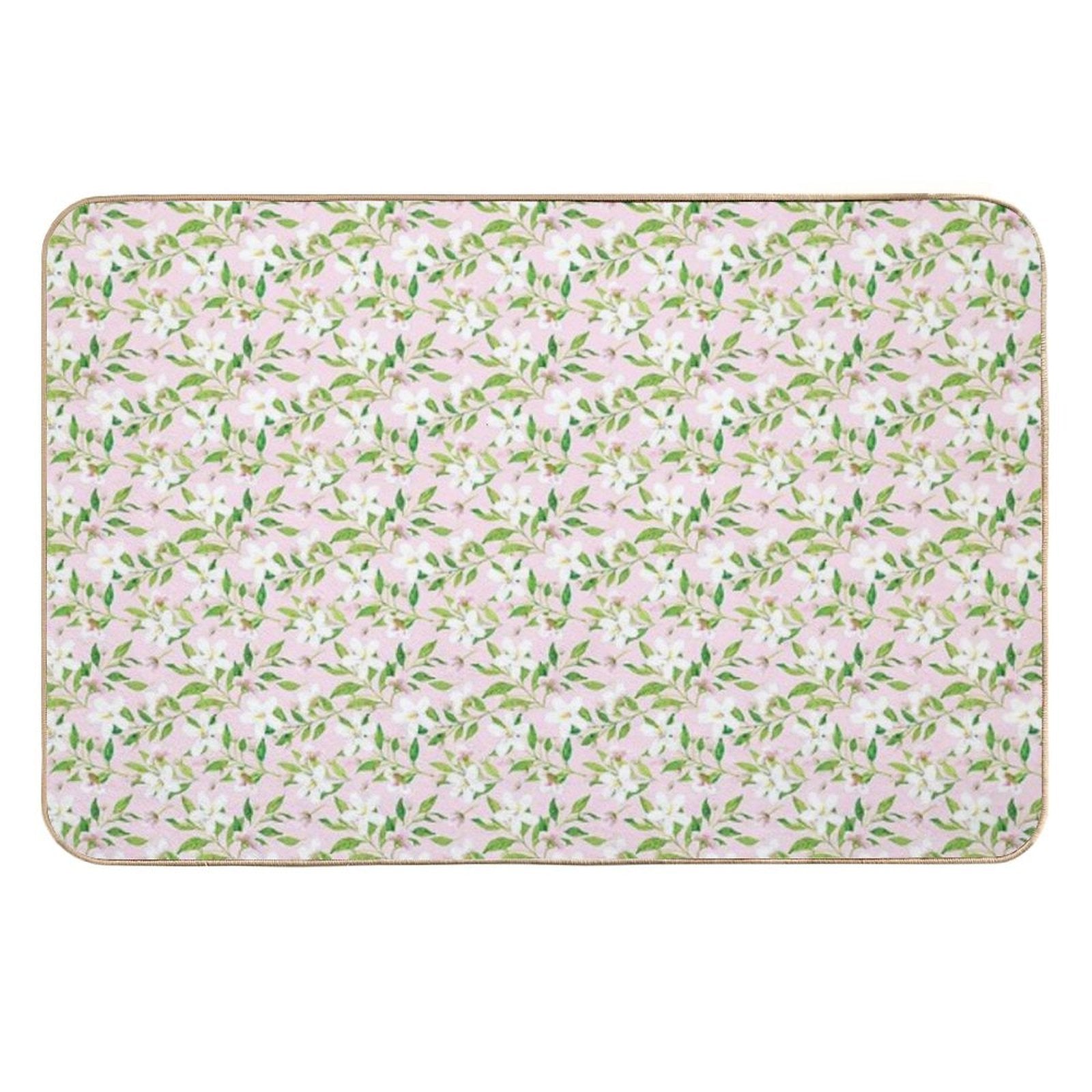 Jasmine Delight Pink  Fade-Resistant Bath Mat