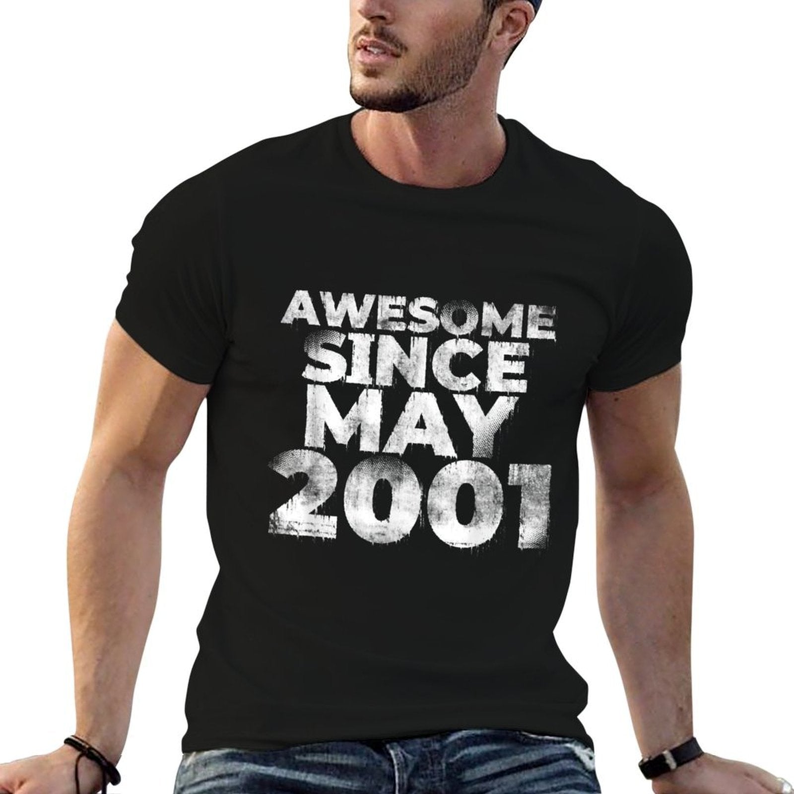 21 Year Old Awesome Since MAY 2001 21st Birthday  Stretchy T-Shirt