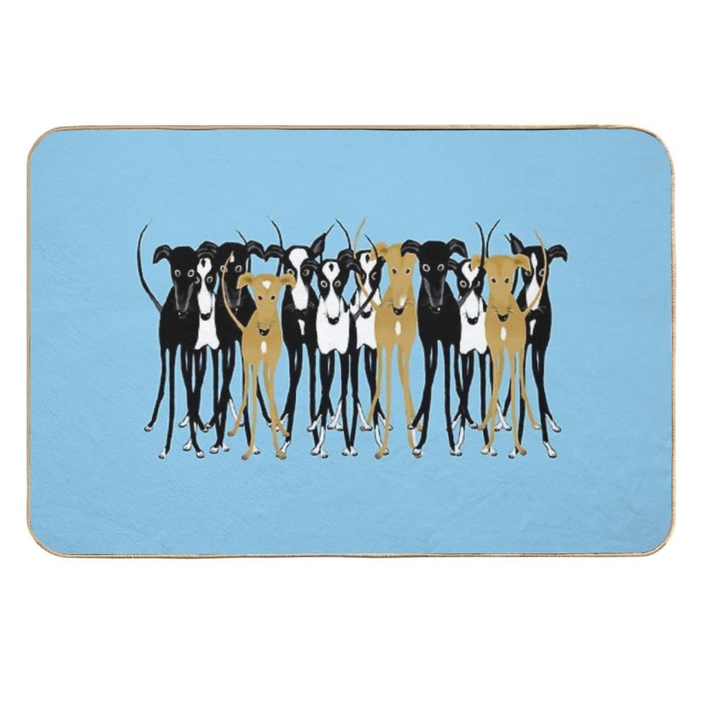 Greyhound Gathering  Toxin-Free Bath Mat