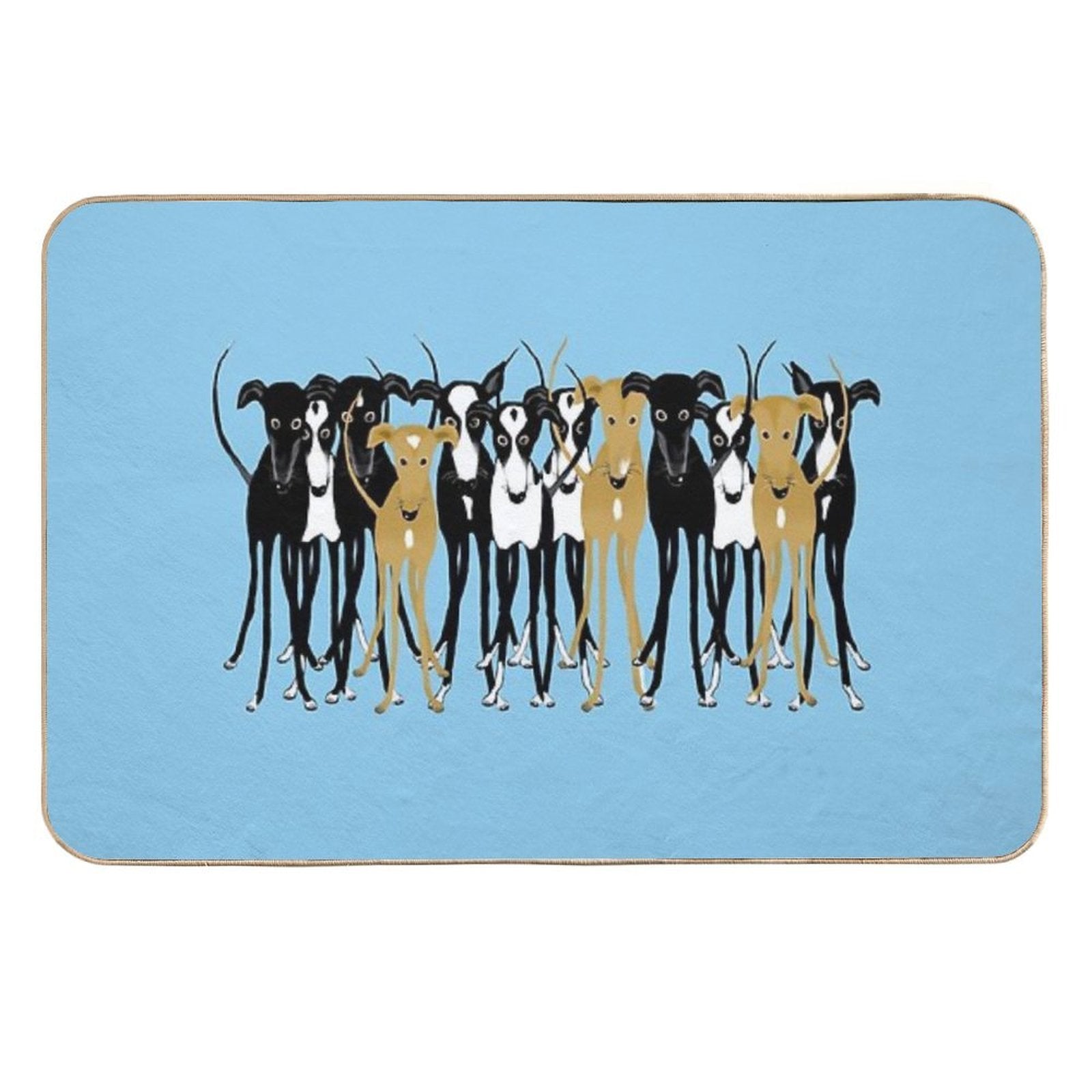Greyhound Gathering  Toxin-Free Bath Mat