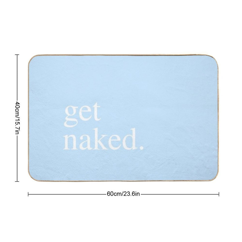 Get Naked - Blue Durable Bath Mat