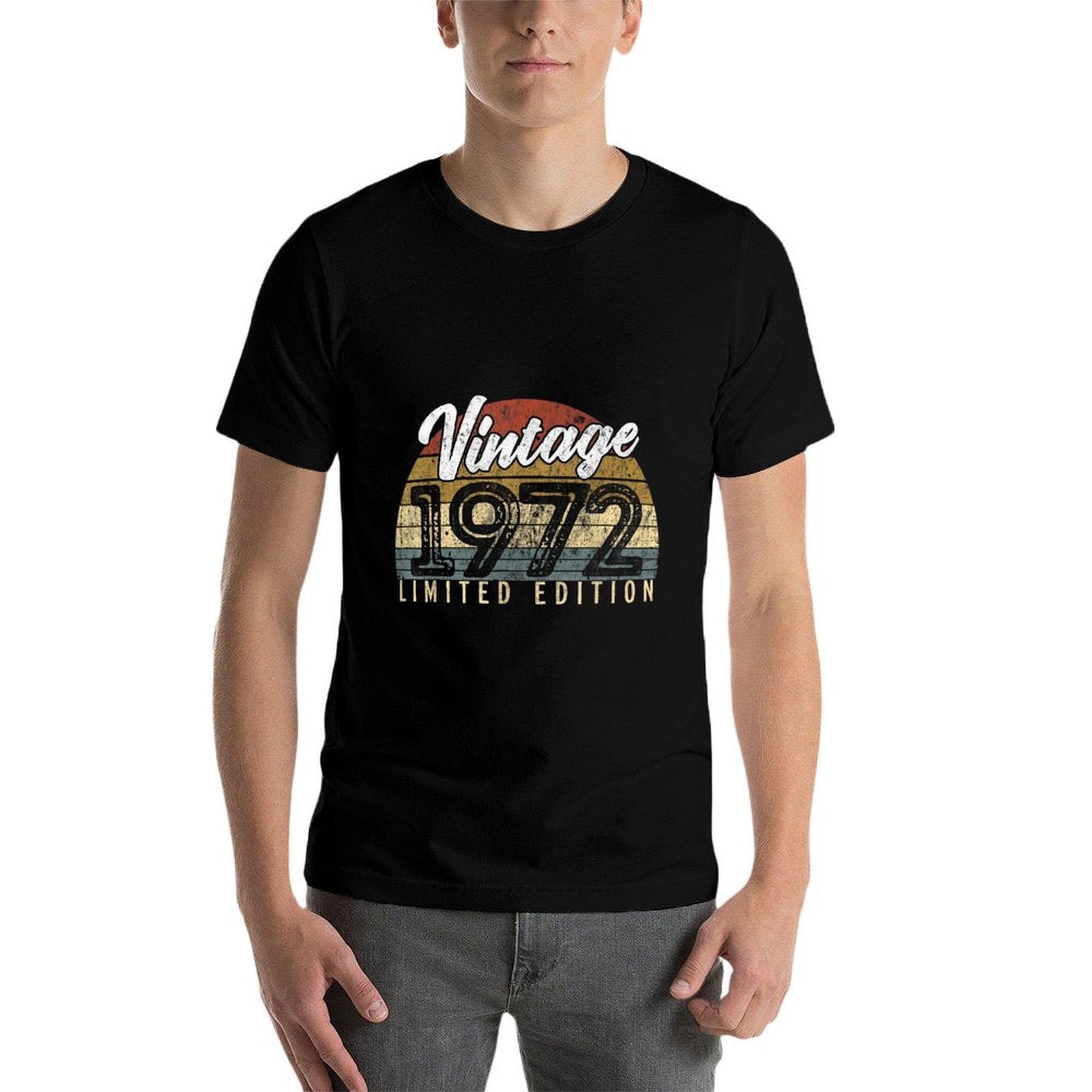 Vintage 1972 Limited Edition 50 Years Old 50th Birthday  Slim-fit Cut T-Shirt