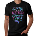Auntie Of The Birthday Mermaid Party Matching Family  Soft T-Shirt