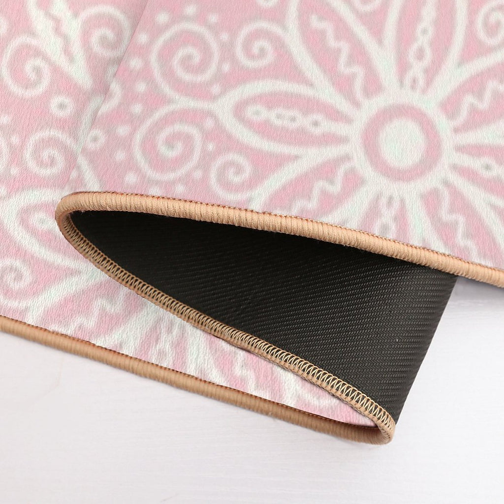 Pink Paisley Pattern  Dirt-Trapping Bath Mat