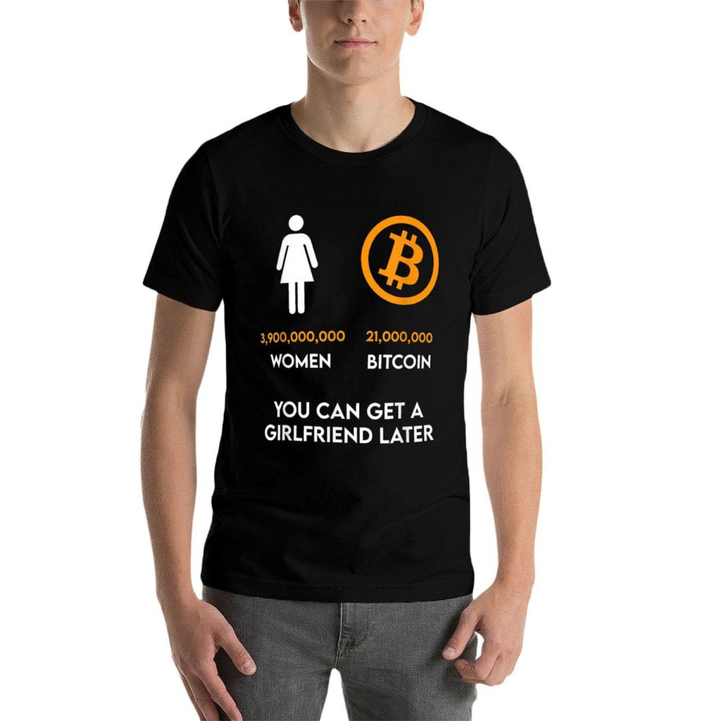 Bitcoin Meme Funny BTC Crypto Gift  Heathered Texture T-Shirt