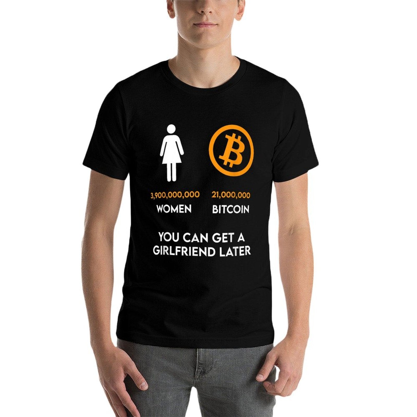 Bitcoin Meme Funny BTC Crypto Gift  Heathered Texture T-Shirt