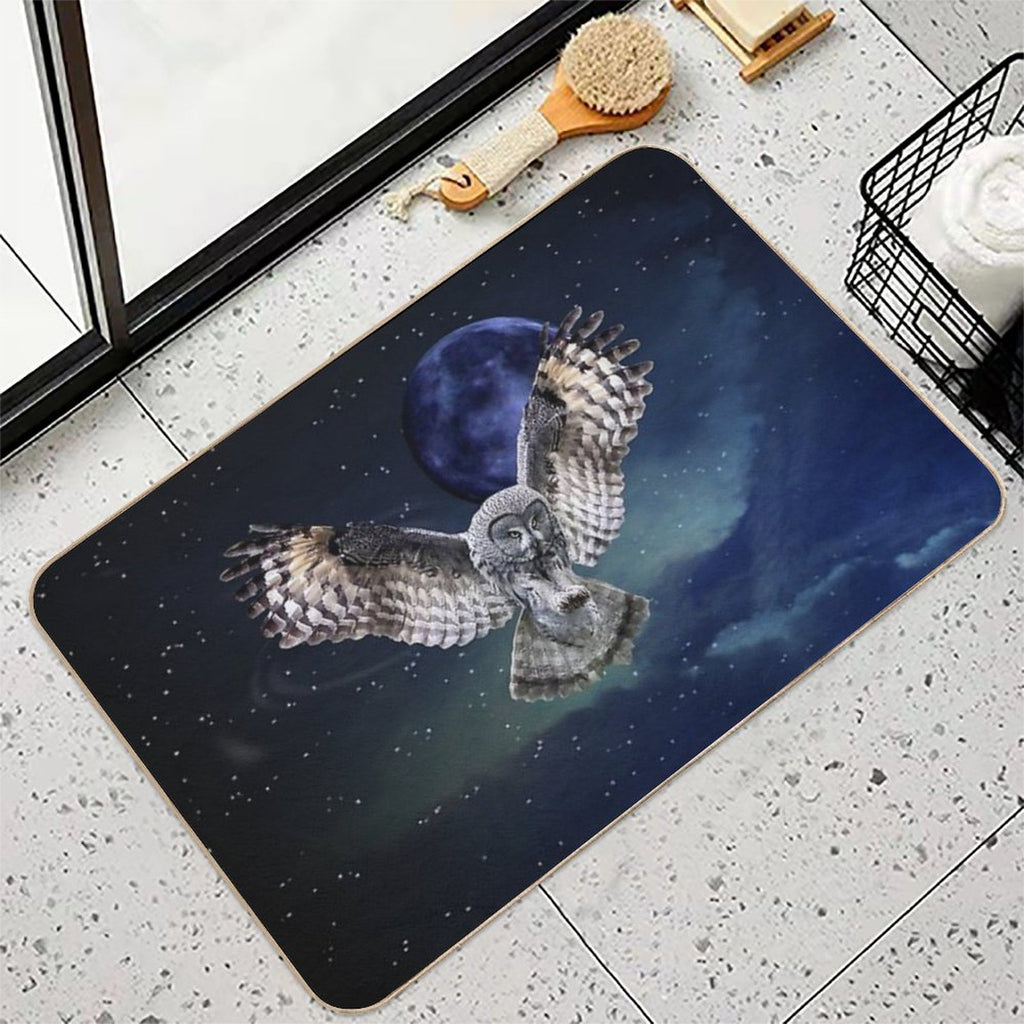 Owl in Flight  High-Traffic Bath Mat
