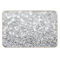 Sparkle Silver Crystals  Absorbent Bath Mat