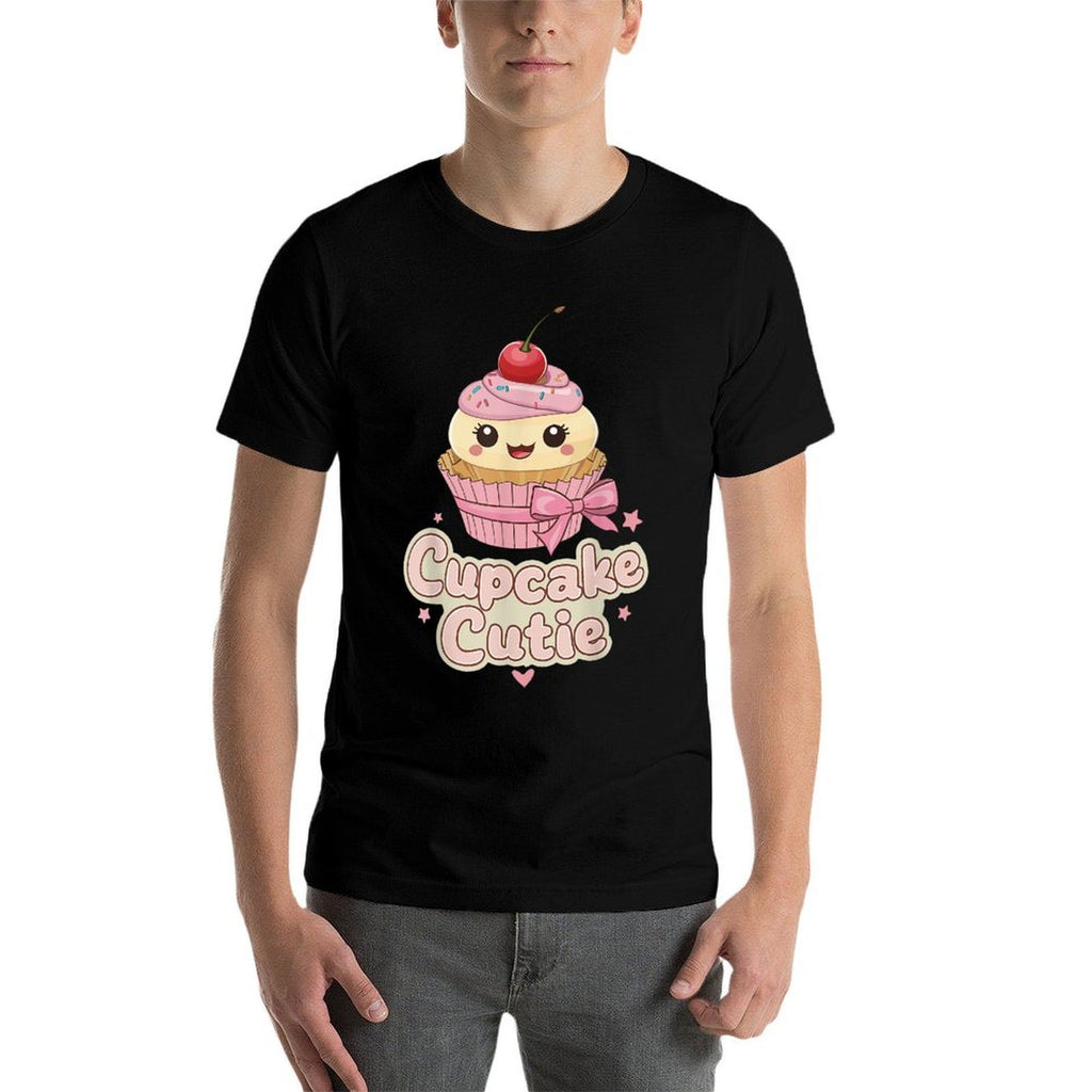 Kawaii Cupcake Cutie  Heathered Texture T-Shirt