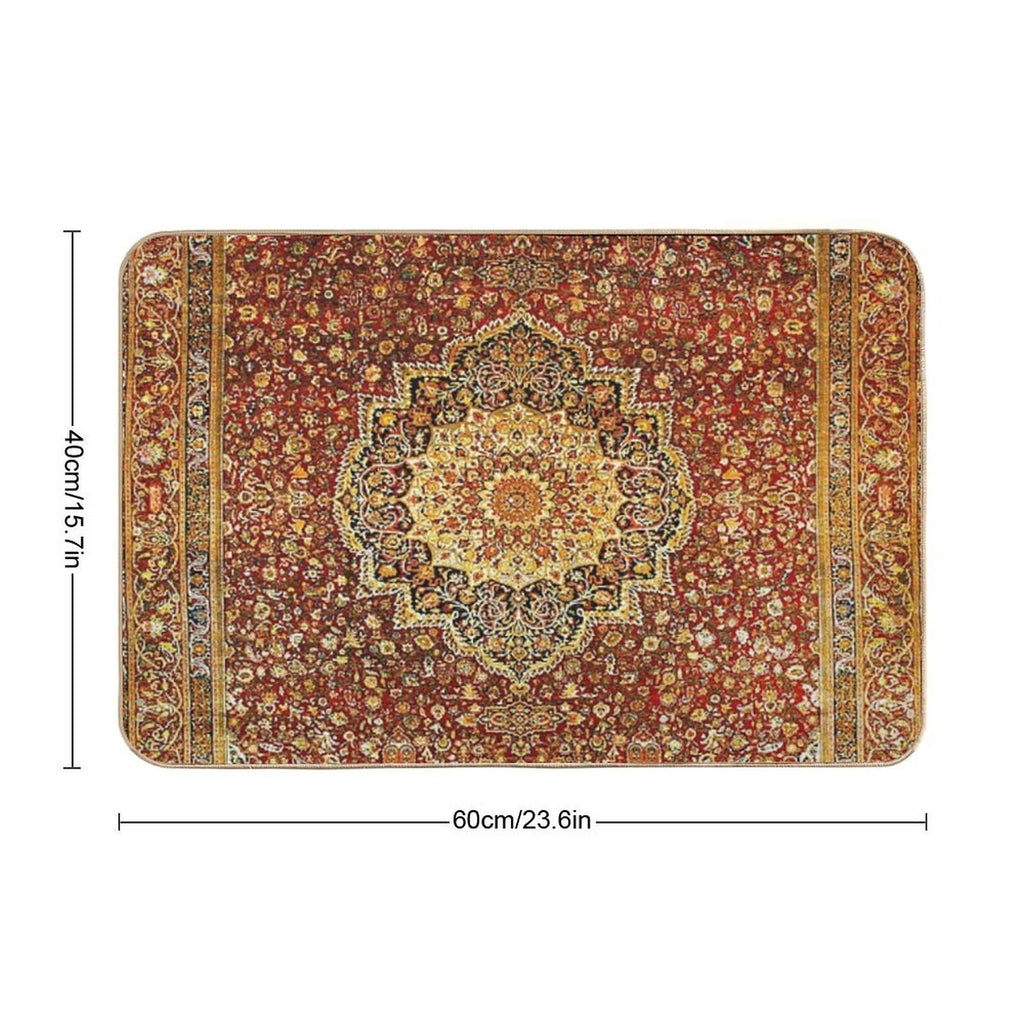 Khorasan Antique Persian Carpet Print  Rapid-Drying Bath Mat