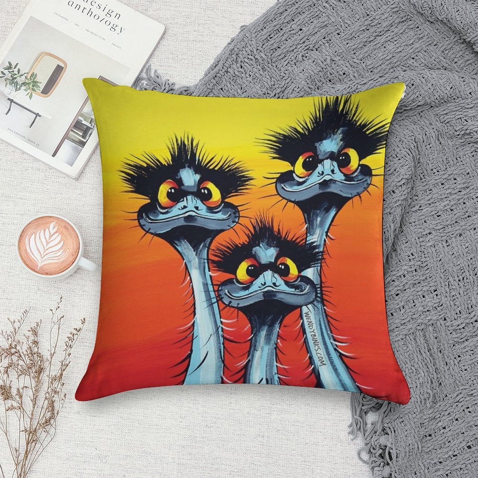 We Didn't Do It ! Soft Fade-Resistant Throw Pillow