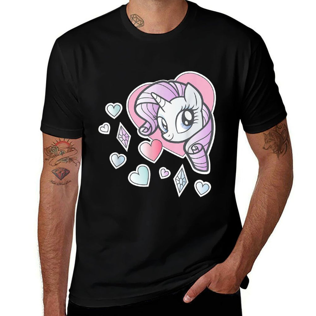 My Little Pony Rarity Heart  Rolled Sleeves T-Shirt