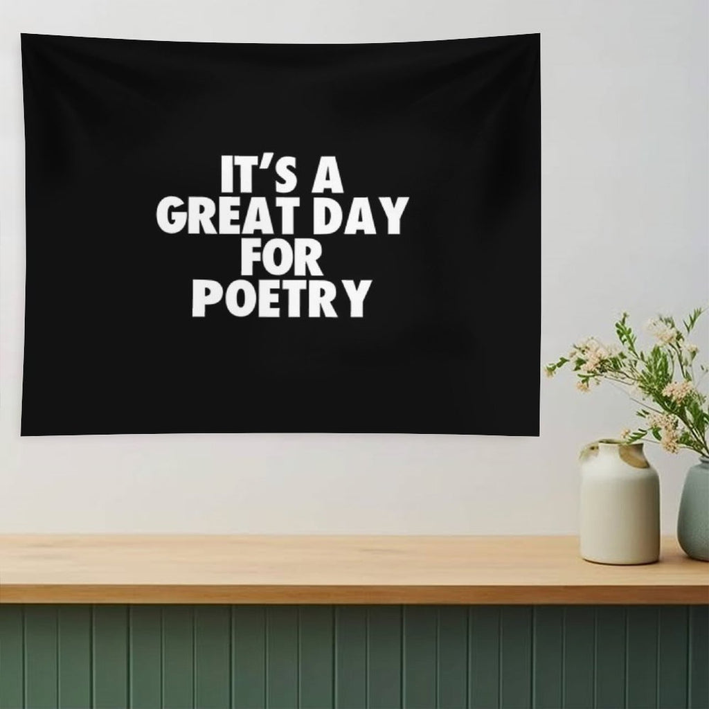 It's A Great Day for Poetry Tapestry