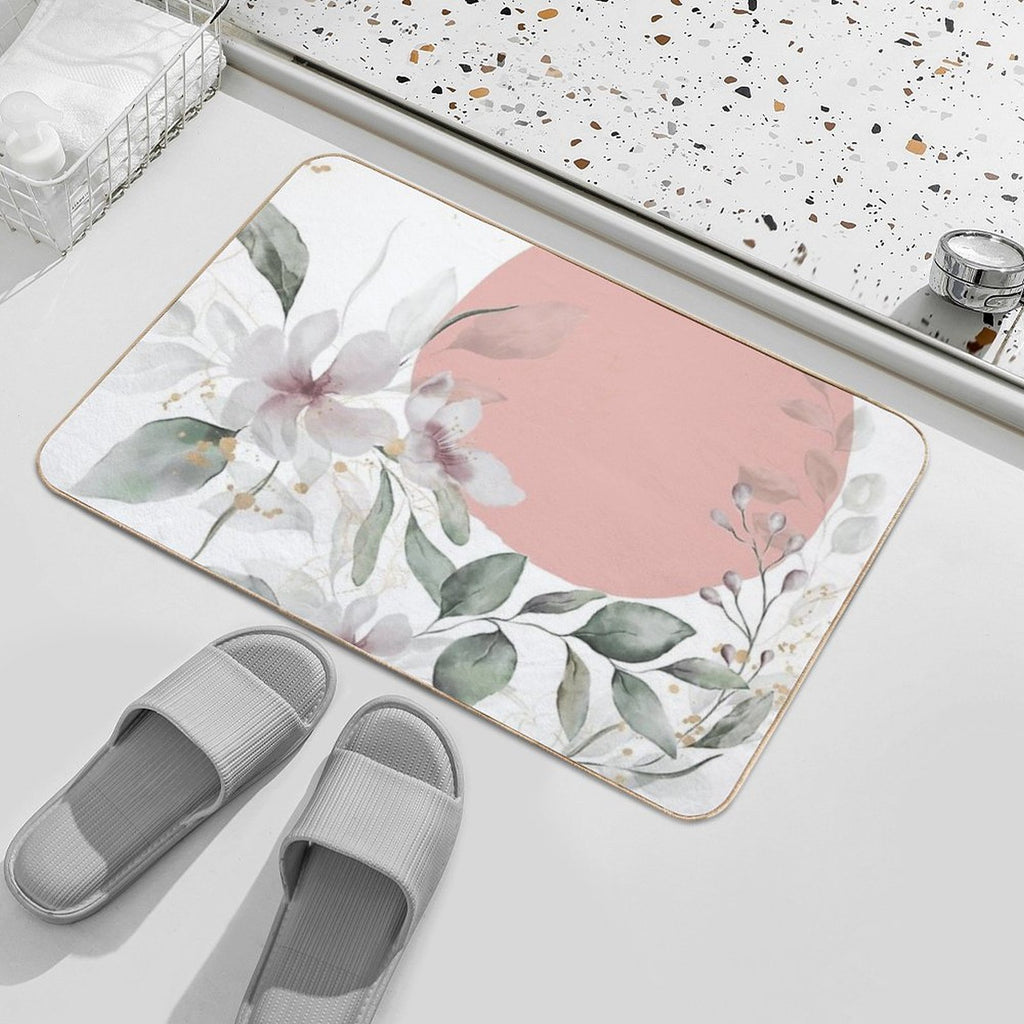 Romantic Flowers  Versatile Bath Mat