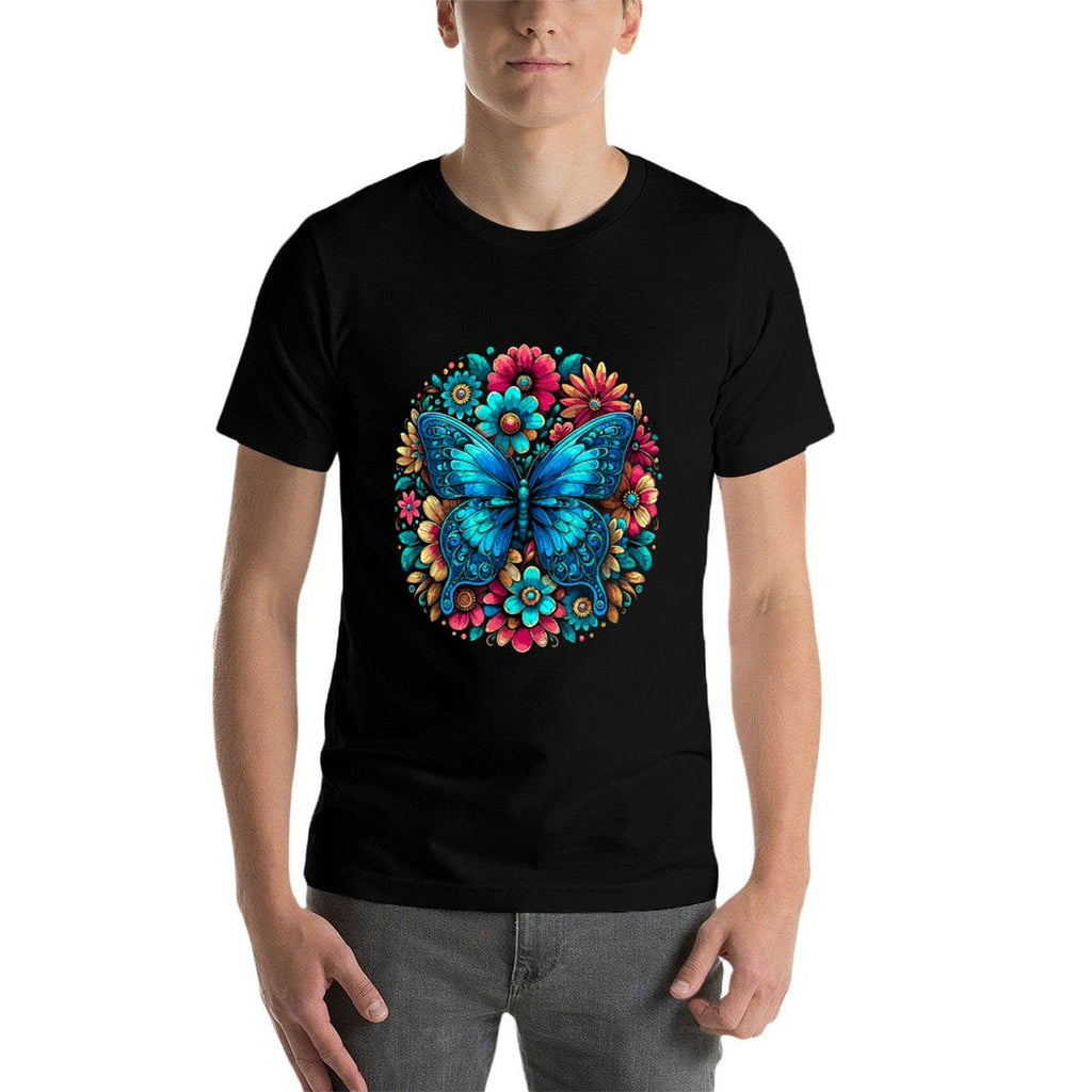 Butterfly With Flowers Aesthetic Butterfly  Breathable T-Shirt