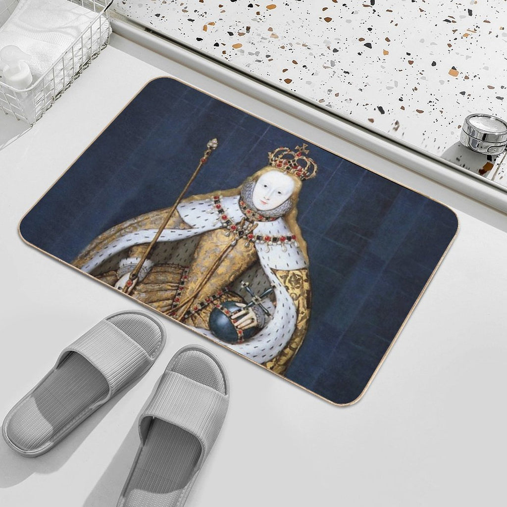 Elizabeth I Coronation Portrait  Anti-Trip Bath Mat