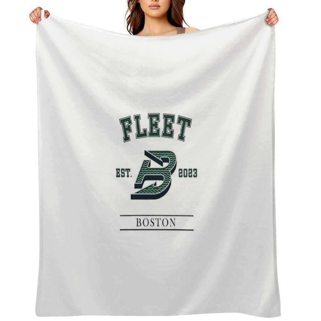 Boston Fleet PWHL Vintage Logo Comfort Throw Blanket