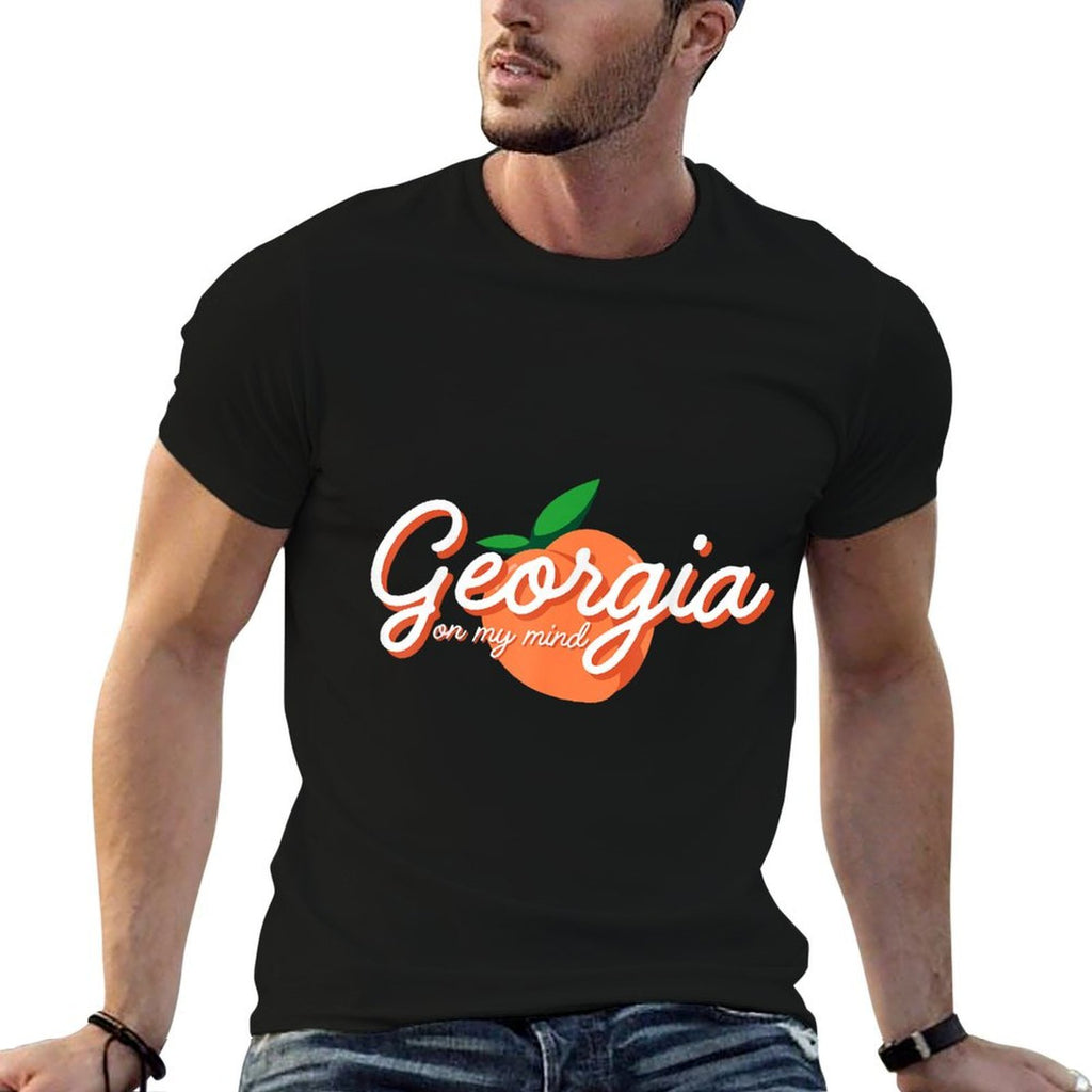 Georgia On My Mind Vacation Souvenir  Tagless Design T-Shirt