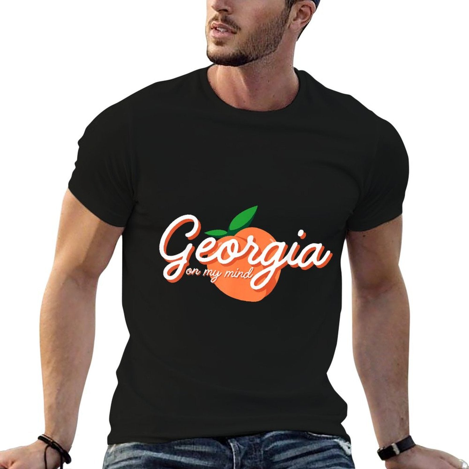 Georgia On My Mind Vacation Souvenir  Tagless Design T-Shirt