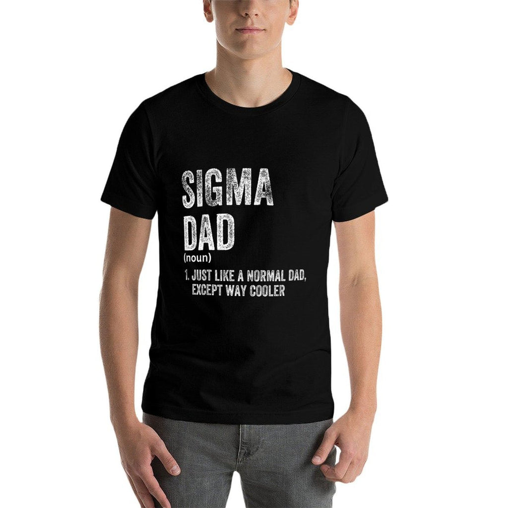 Sigma Dad Funny Meme Sigma  Trendy Pattern T-Shirt