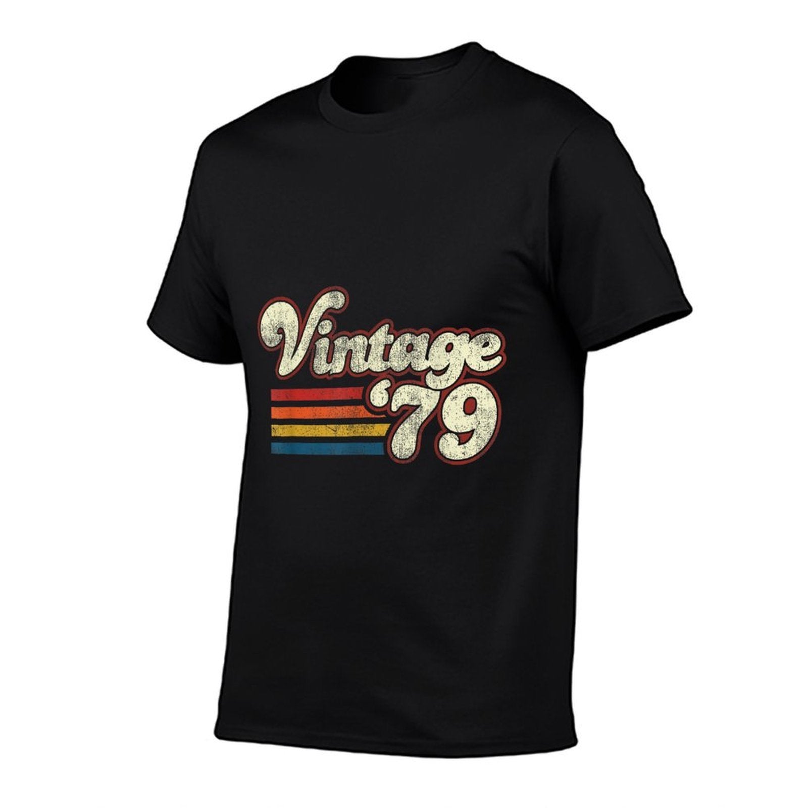 Vintage 1979 Birthday  Rolled Sleeves T-Shirt