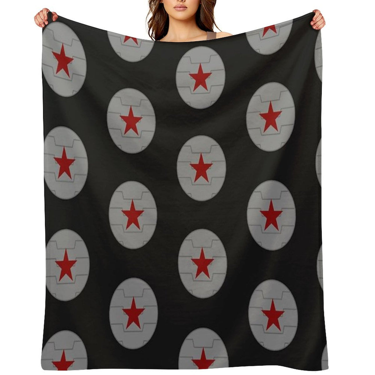 Winter Soldier Emblem Travel-friendly Throw Blanket