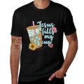 Jesus Fills My Cup Christ Ice Coffee Bible Flower Apparel  Vintage-inspired T-Shirt