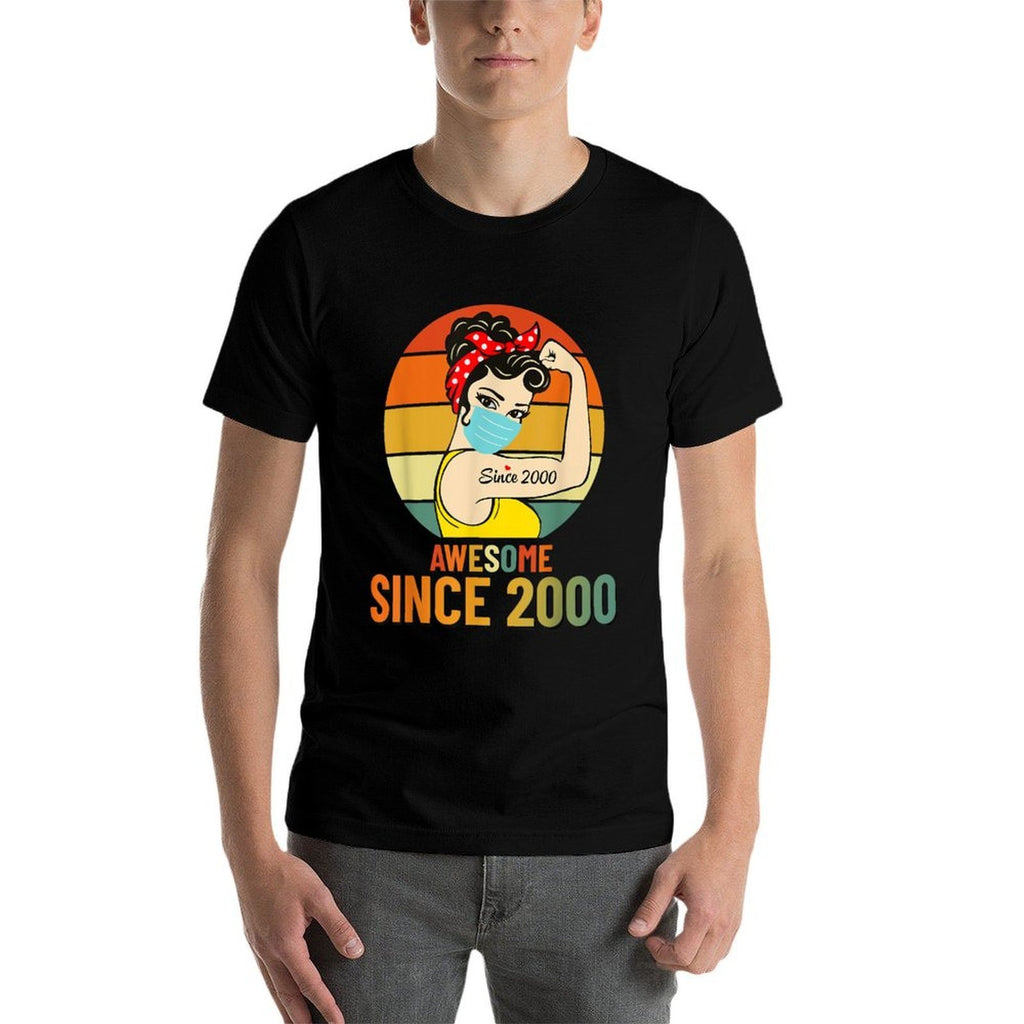 Vintage 2000 Birthday Gift For Women - Funny 21st Birthday  Odor-resistant T-Shirt