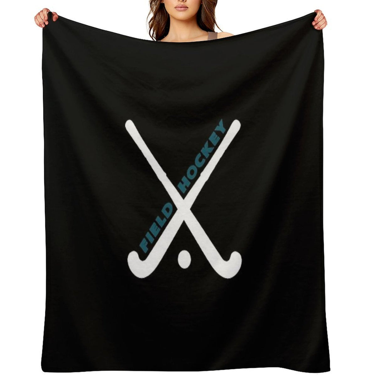 Field Hockey Gift-ready Throw Blanket