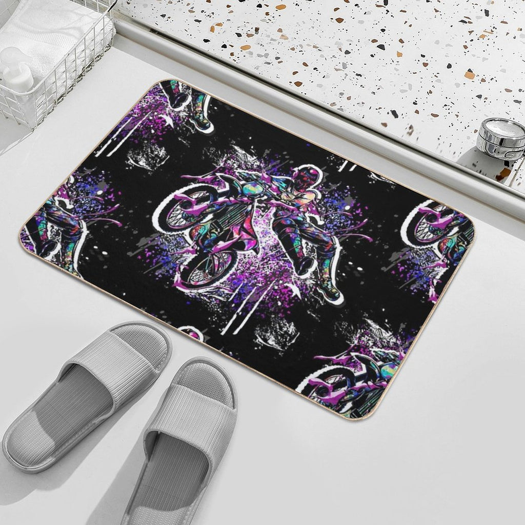 Motocross - MX - Moto Cross  Dirt-Trapping Bath Mat