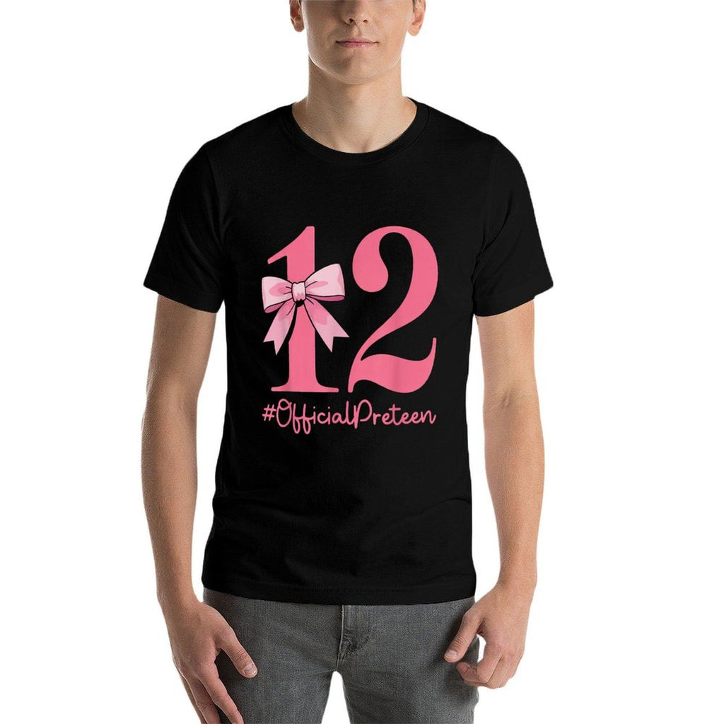 12 Official Pre-Teen 12th Birthday Girl 12 Year Old  Trendy Pattern T-Shirt