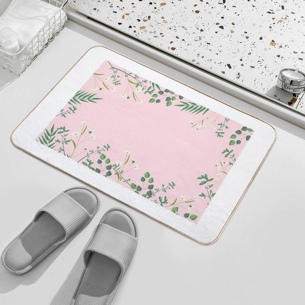 New Collection Pink Nature  Toxin-Free Bath Mat