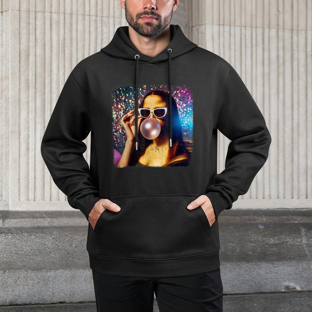 Funny Mona Lisa Bubblegum Gum Leonardo Da Vinci Customizable Surface Hoodie