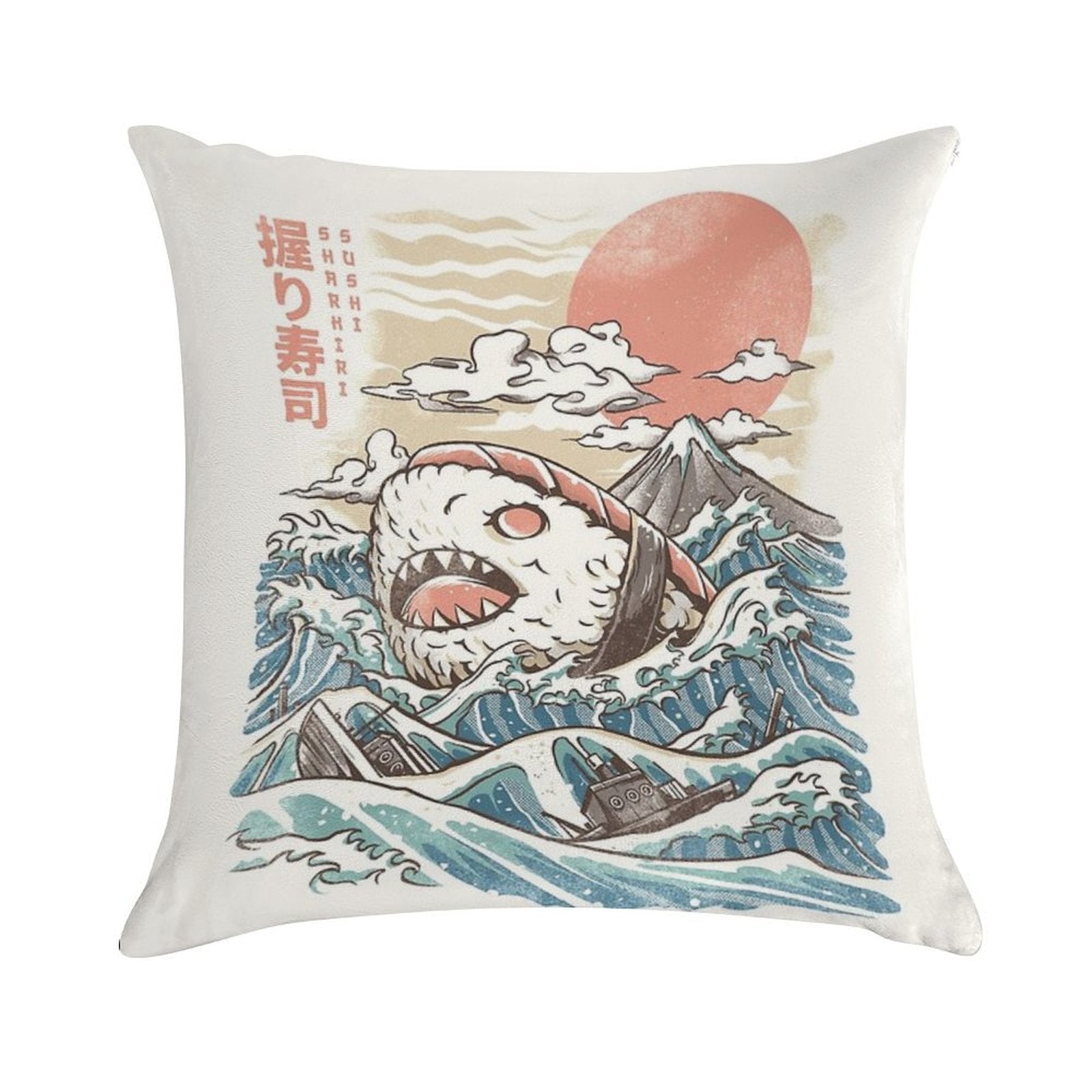 Sharkiri Sushi Soft Durable Construction Throw Pillow