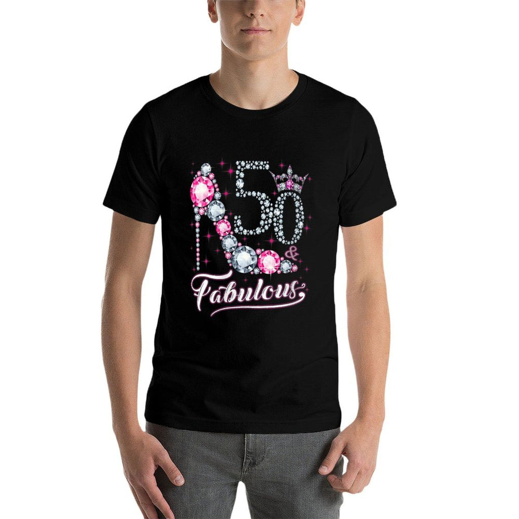 Womens 50 And & Fabulous 1970 50Th Birthday Gift For Womens  Fade-proof Color T-Shirt