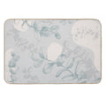 Abstract Eucalyptus  Dirt-Trapping Bath Mat