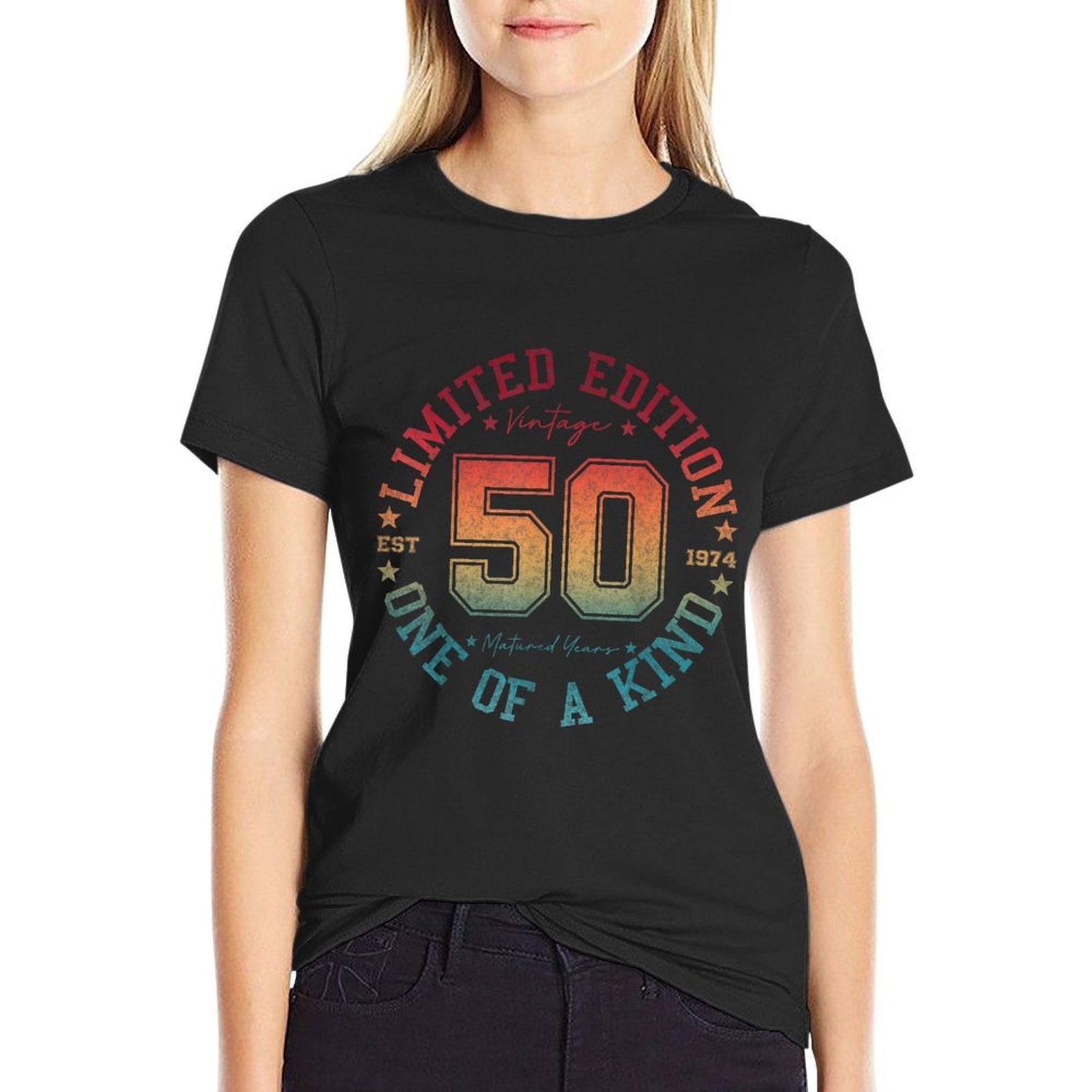 Vintage 1974 One of A Kind 50th Birthday 50 Year Old Gifts  Stretchy T-Shirt